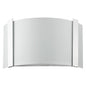 Polished Chrome Wall Sconce with Frosted Glass Shade