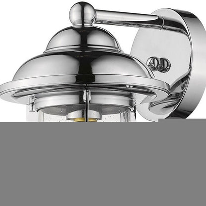 Silver Teardrop Shape Wall Sconce