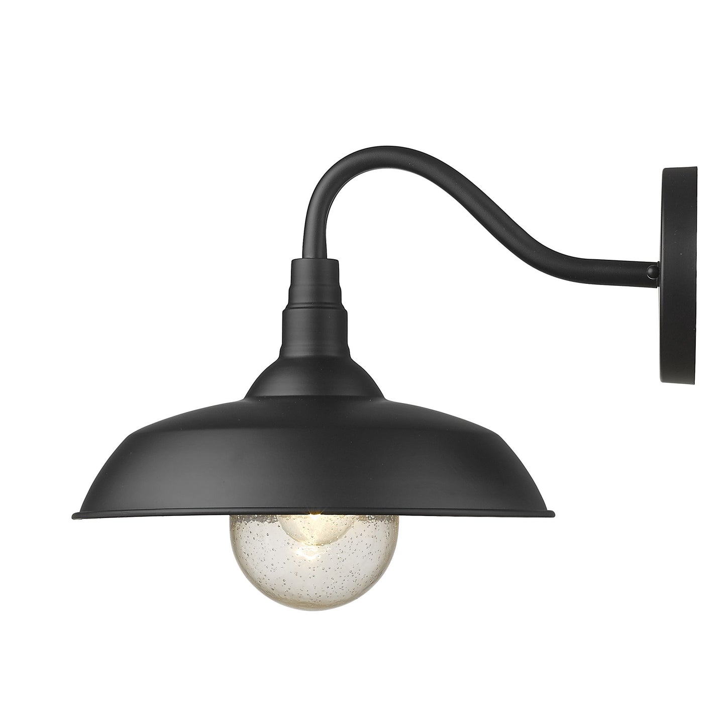 Burry 1-Light Matte Black Wall Light