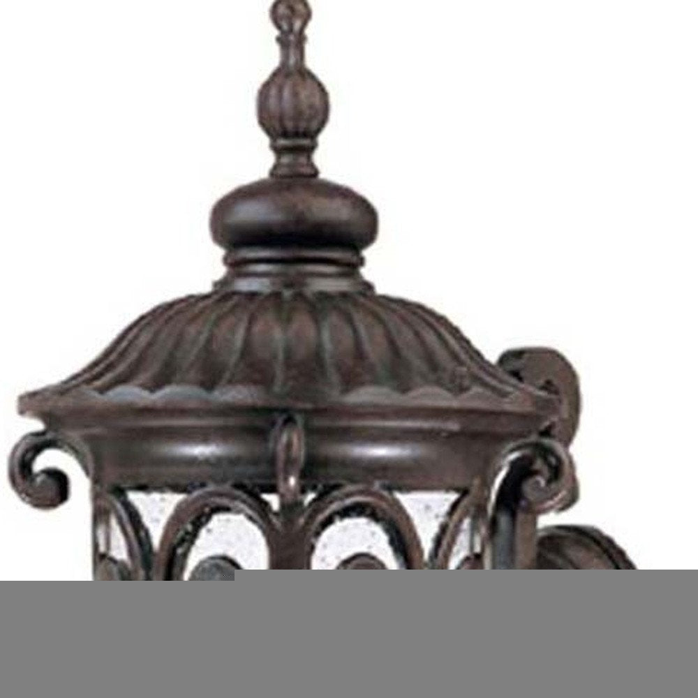 Naples 1-Light Marbelized Mahogany Wall Light