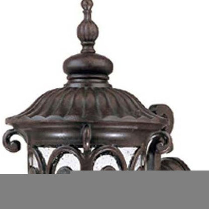 Naples 1-Light Marbelized Mahogany Wall Light