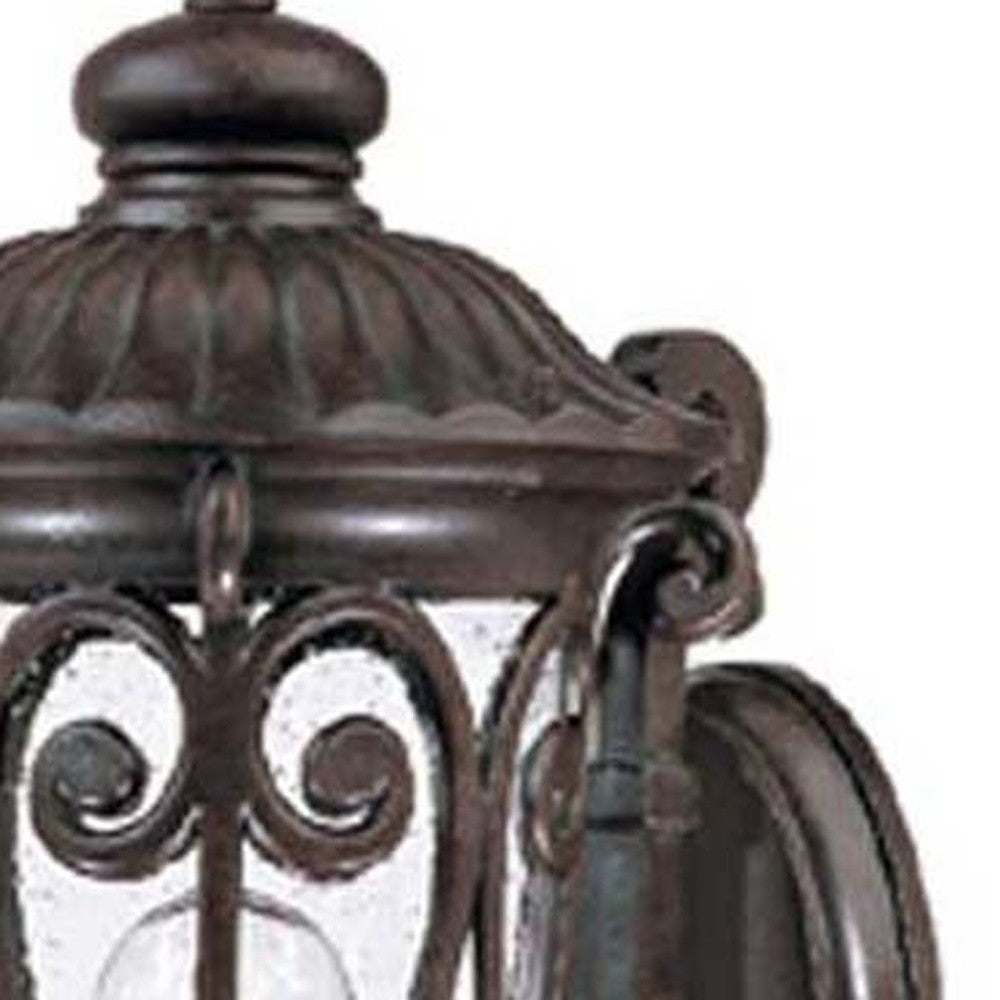 Naples 1-Light Marbelized Mahogany Wall Light