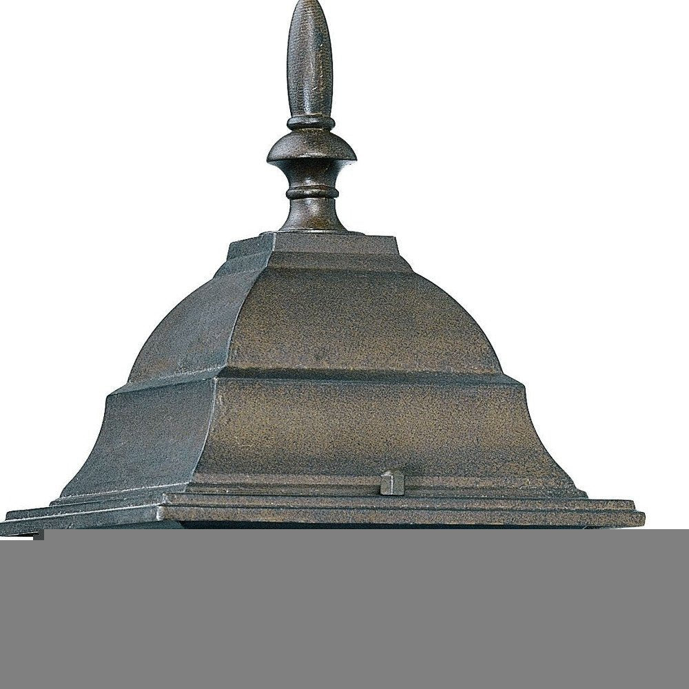 Antique Brown Swing Arm Outdoor Wall Light