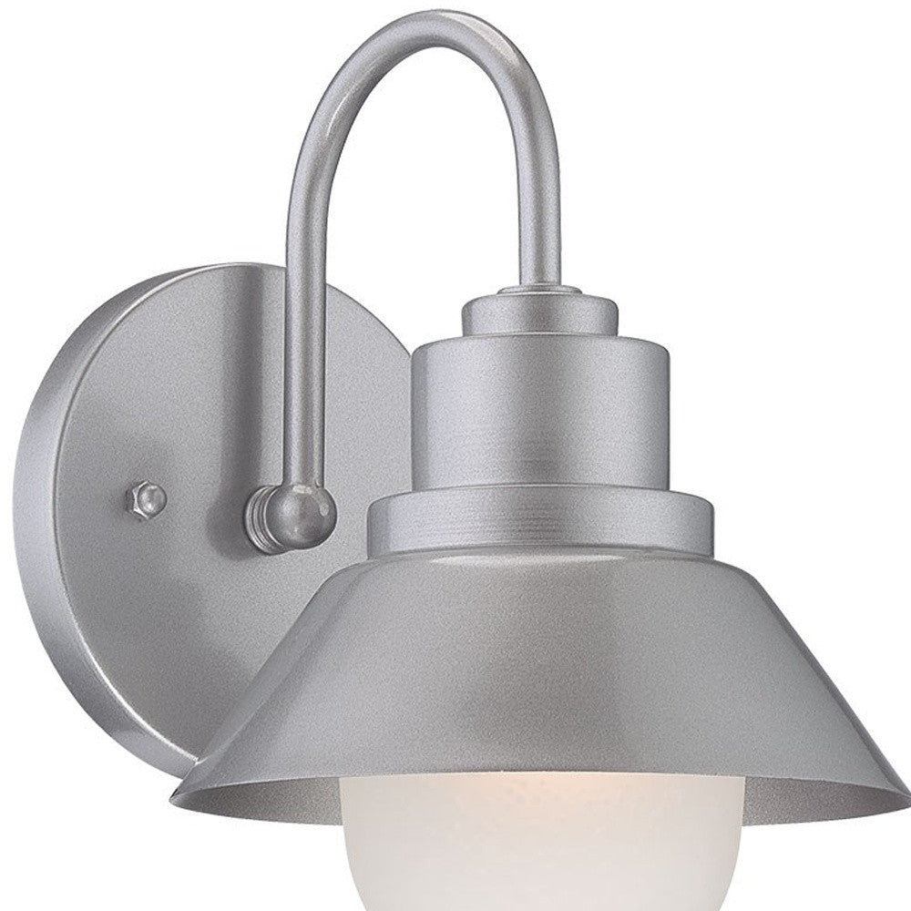 Brushed Silver Lamp Shade Wall Light