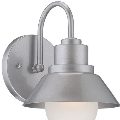 Brushed Silver Lamp Shade Wall Light