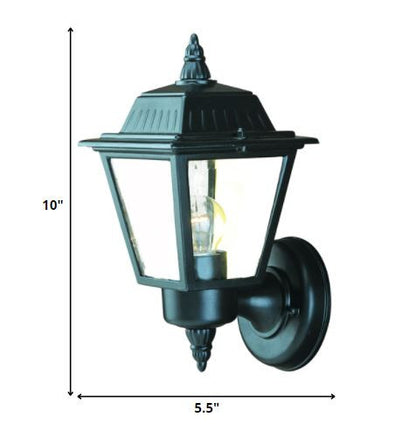 Matte Black Cast Aluminum Outdoor Wall Light