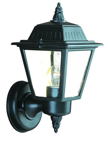 Matte Black Cast Aluminum Outdoor Wall Light