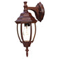 Dark Brown Hanging Globe Lantern Wall Light