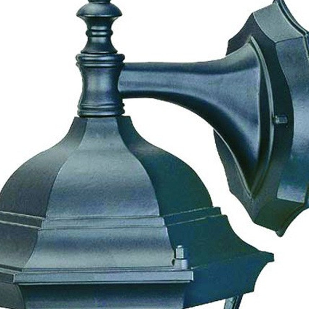 Matte Black Hanging Carousel Lantern Wall Light