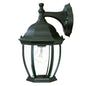 Matte Black Wide Hanging Lantern Wall Light