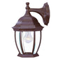 Dark Brown Wide Hanging Lantern Wall Light