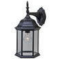 XL White Clear Glass Swing Arm Wall Light