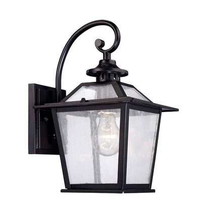 Matte Black Terrarium Shape Wall Light