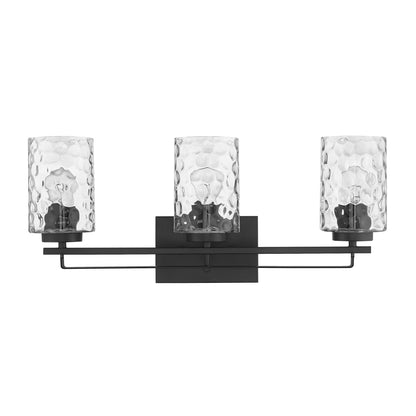 Livvy 3-Light Matte Black Vanity