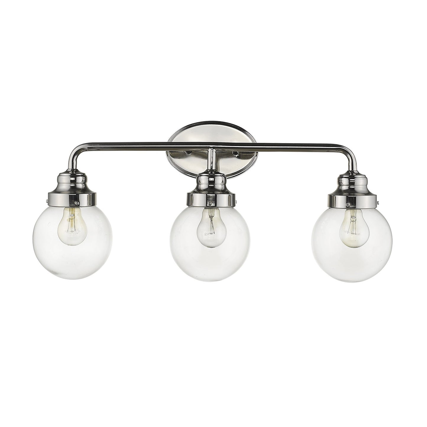 Portsmith 3-Light Polished Nickel Vanity