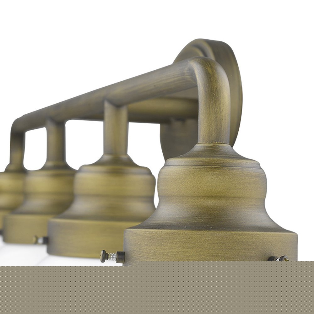 Portsmith 4-Light Raw Brass Vanity