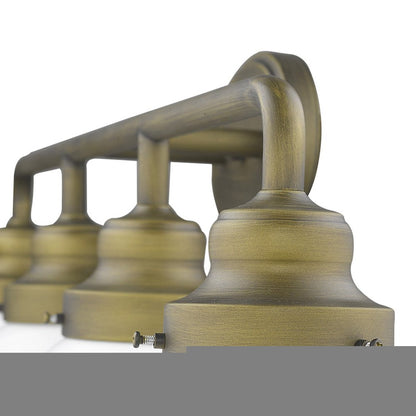 Portsmith 4-Light Raw Brass Vanity