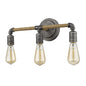 2" Black Metal Vanity Flush Mounted Sconce