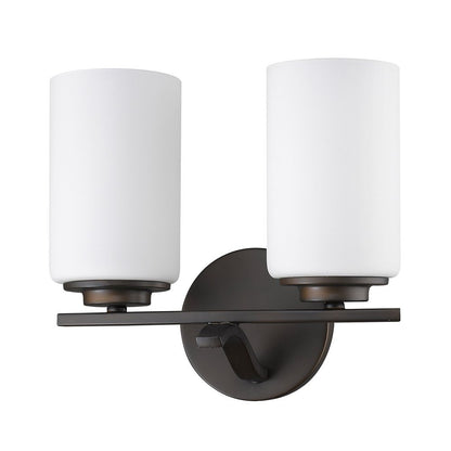 11" Black And White Metal Flush Mounted Sconce