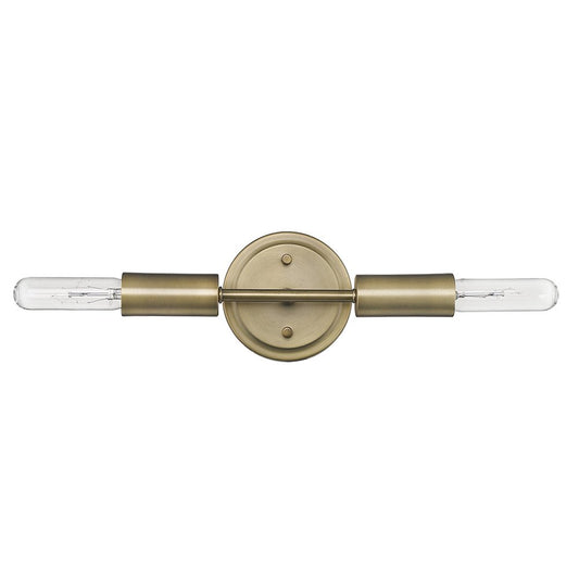 5" Gold Metal Vanity Flush Mounted Sconce
