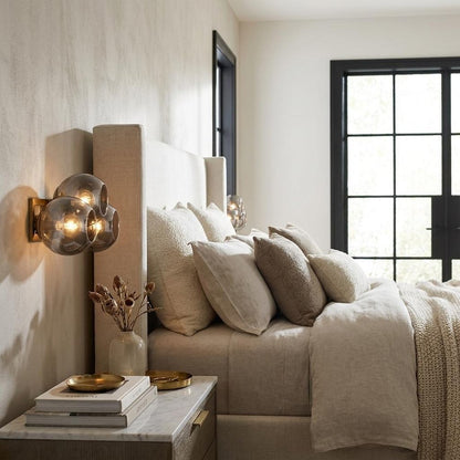 Lunette 4-Light Aged Brass Sconce