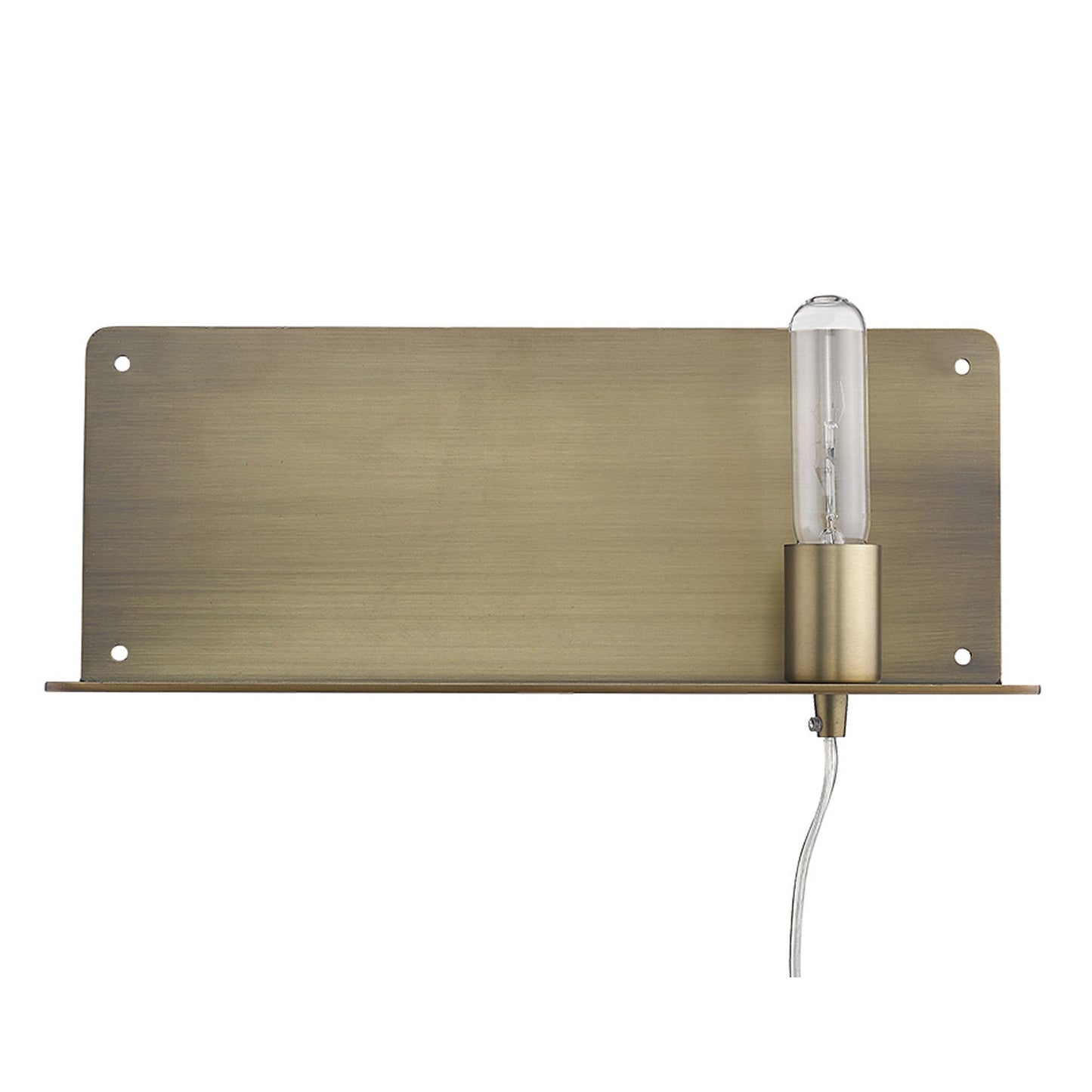 Dull Gold Shelf Wall Light