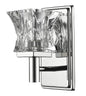 Arabella 1-Light Polished Nickel Sconce With Pressed Crystal Shade