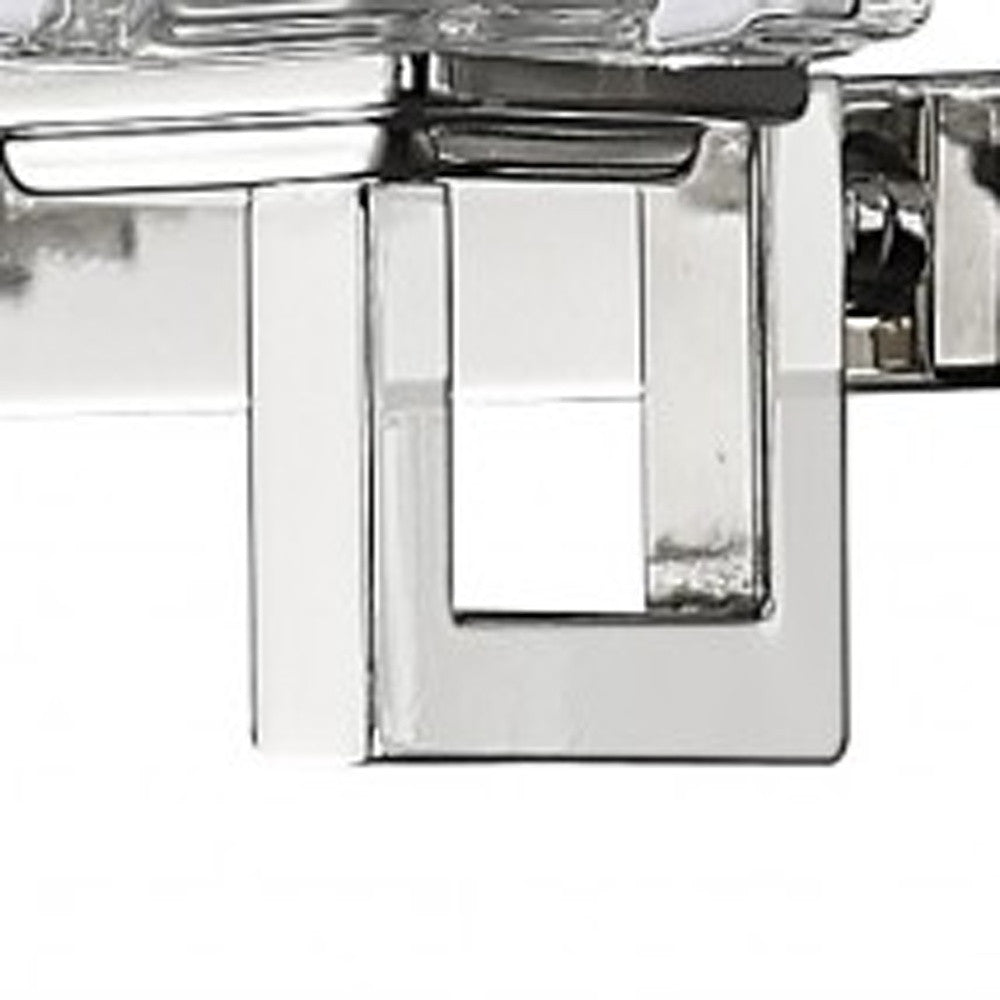 Coralie 5-Light Polished Nickel Sconce With Pressed Crystal Shades