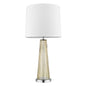 29" Champagne Glass Buffet Lamp With Off White Empire Shade