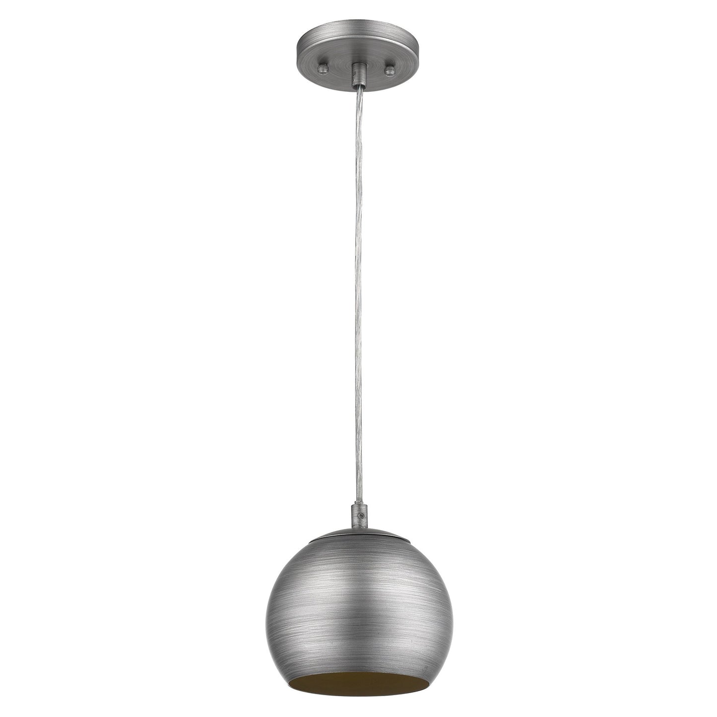 Light Gray and Gold Hanging Dome Light