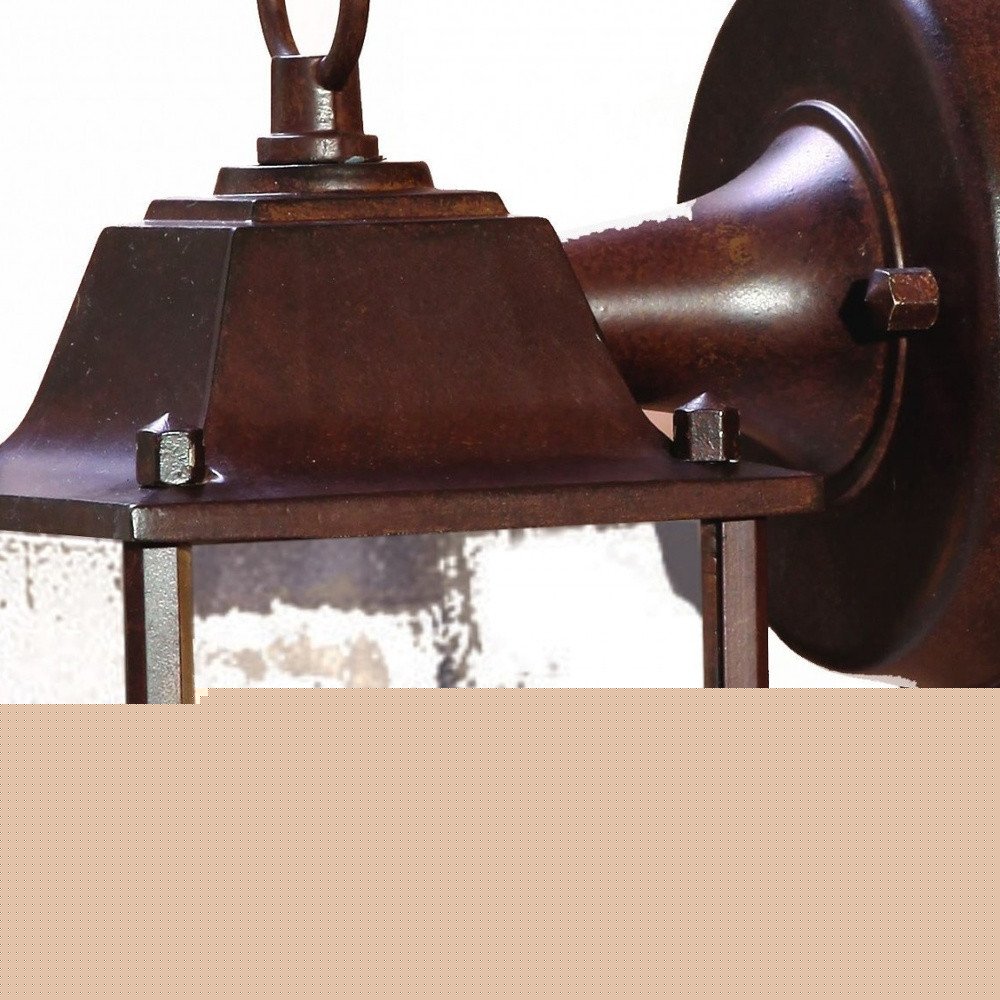 Dark Brown Hanging Waterfall Glass Lantern Wall Light