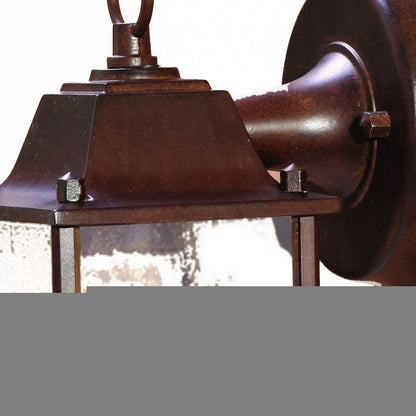 Dark Brown Hanging Waterfall Glass Lantern Wall Light