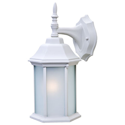 White Frosted Glass Swing Arm Wall Light