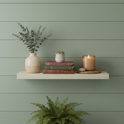 8" Solid Wood Wall Mounted Shelving Unit