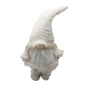 30" White Fabric Christmas Standing Gnome Tabletop Sculpture
