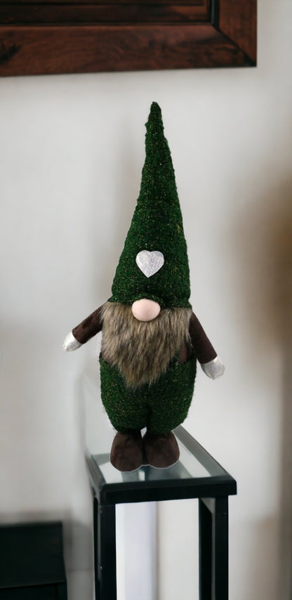 Topiary Dark Green and Brown Standing Gnome