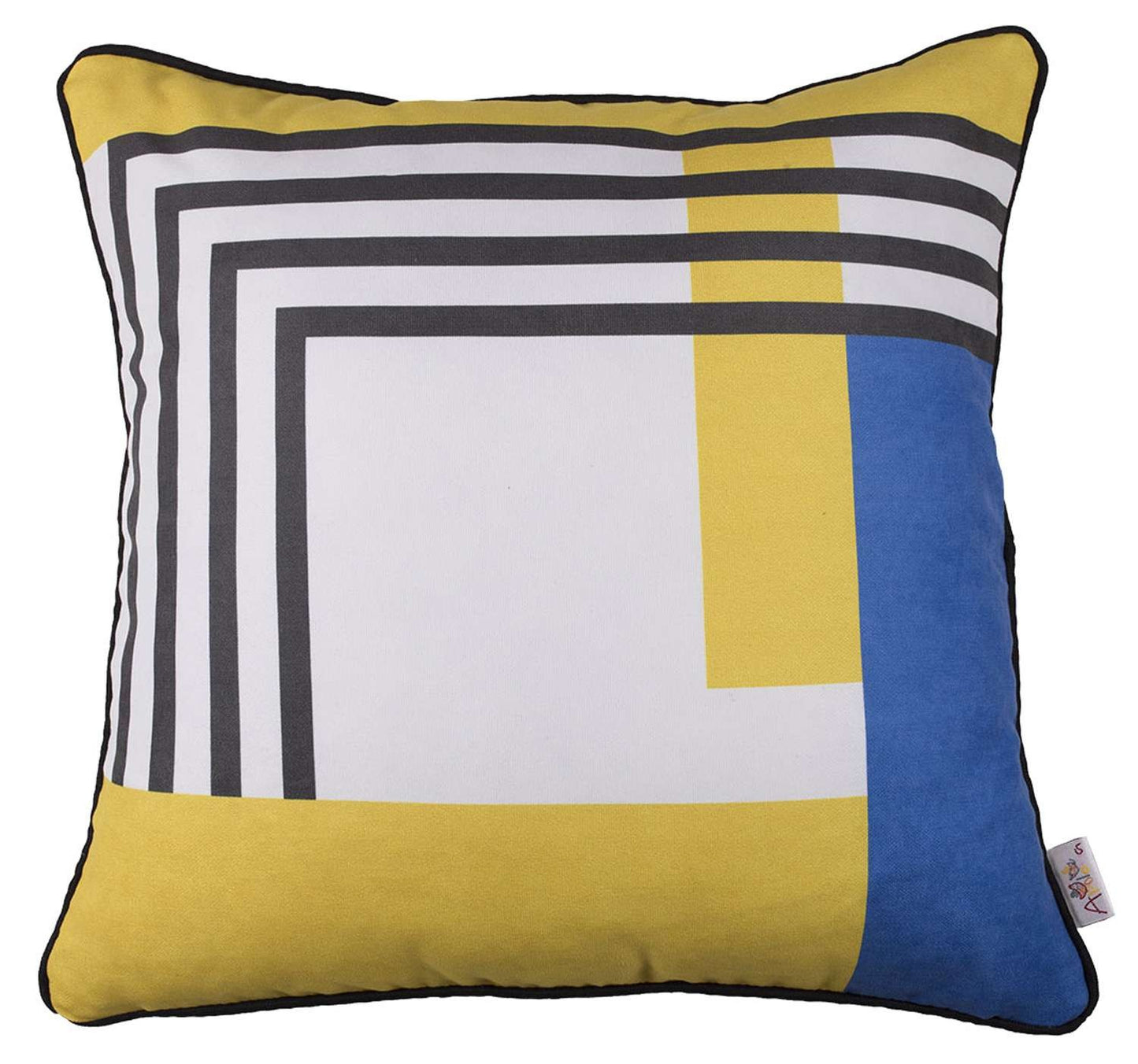 Abstract Geometric Stripes Decorative Throw Pillow