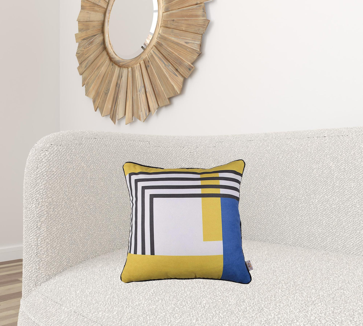 Abstract Geometric Stripes Decorative Throw Pillow