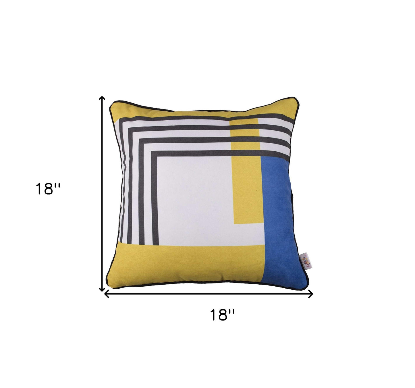 Abstract Geometric Stripes Decorative Throw Pillow