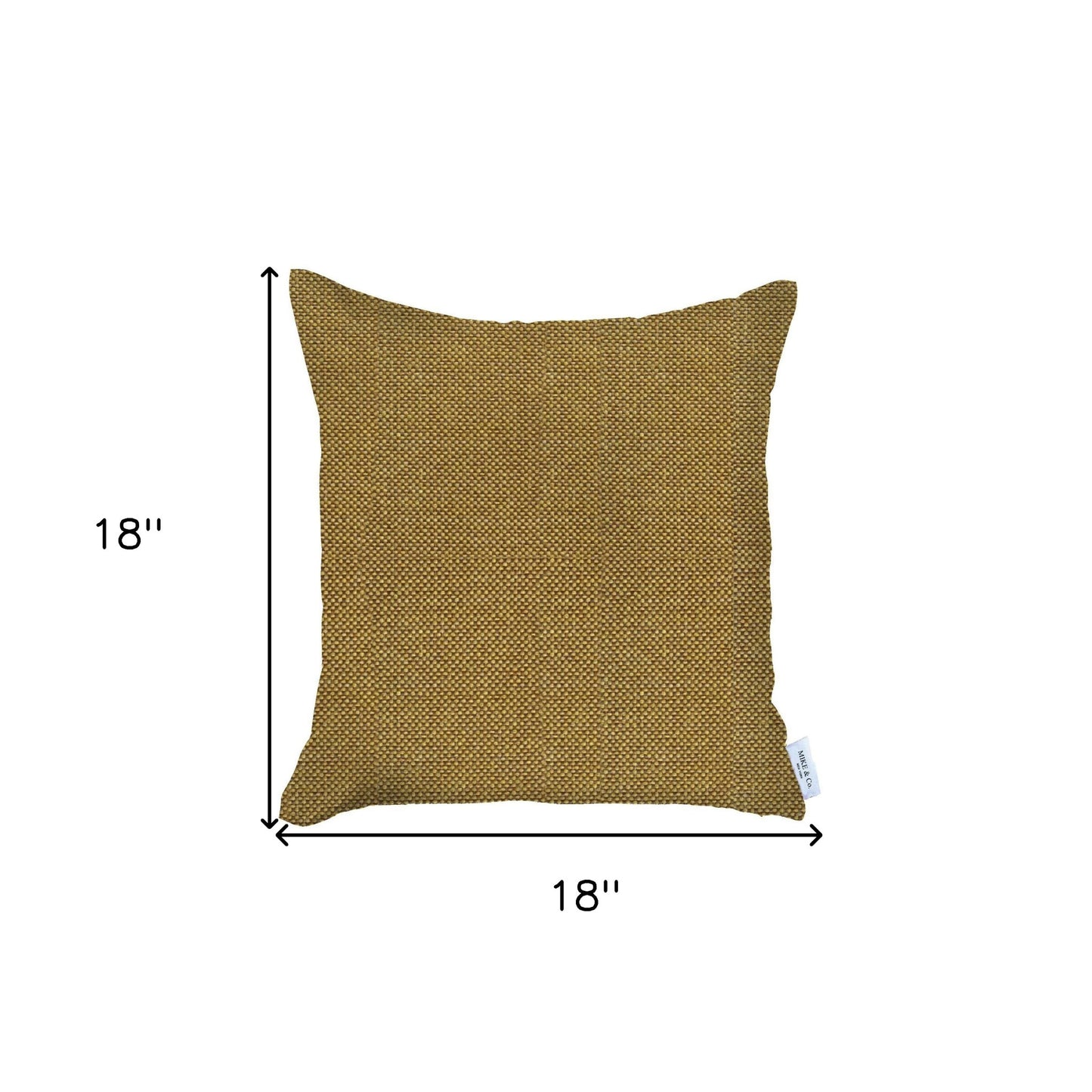 Yellow Modern Textured Throw Pillow