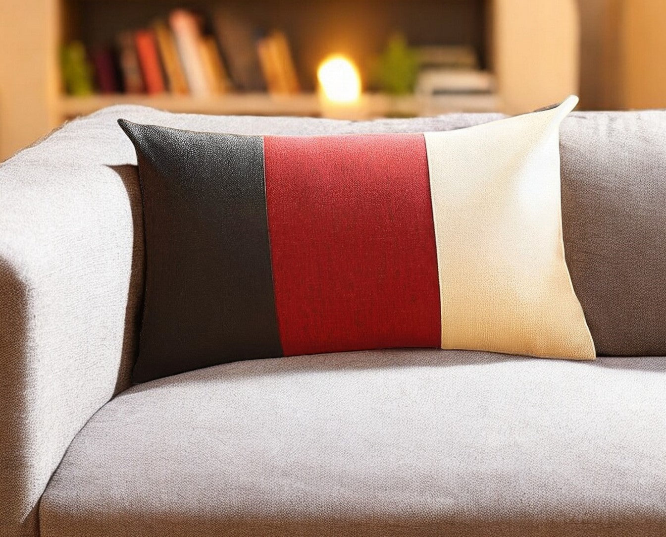 12" X 20" Multicolor Throw Pillow