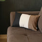 Brown Tripartite Lumbar Throw Pillow