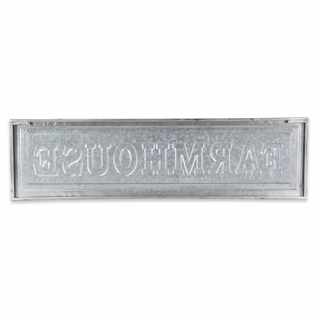 Galvanized Metal Farmhouse Wall Plate