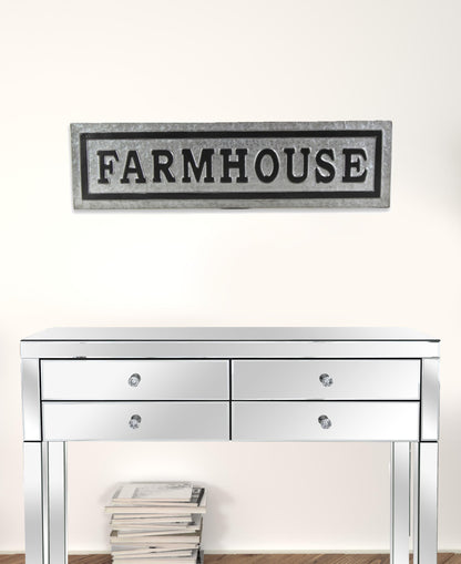 Galvanized Metal Farmhouse Wall Plate