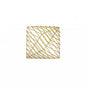8" Gold Cast Iron Modern Abstract Tabletop Sculpture