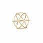 7" Gold Metal Orb Decorative Sculpture