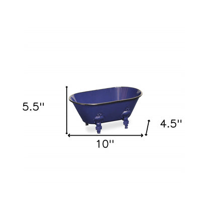 Royal Blue Bathtub Decorative Sculpture