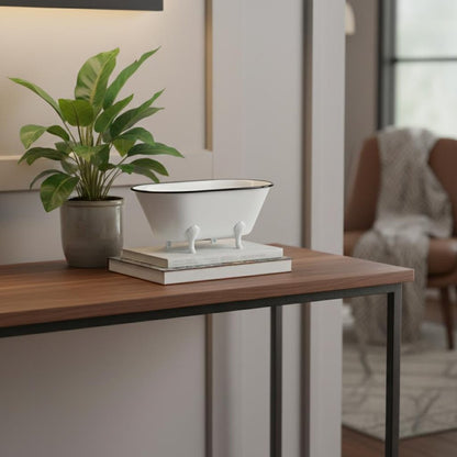 White Bathtub Decorative Sculpture
