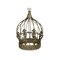10" Bronze Metal Hand Painted Decorative Crown Tabletop Sculpture