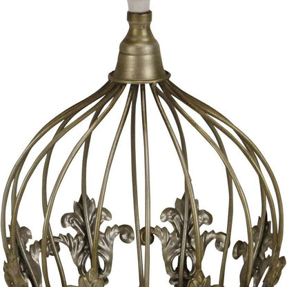 10" Bronze Metal Hand Painted Decorative Crown Tabletop Sculpture